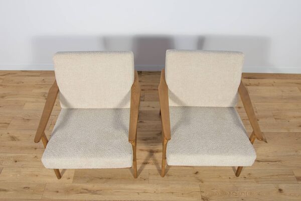 Fauteuils polonais des années 50 modèle 5825, années 1960, ensemble de 2