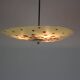 Large Vintage Czechoslovakian Opaline Glass Pendant Lights, 1970s, Set of 2