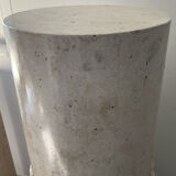 Vintage travertine column 70s-80s