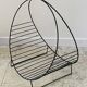 Magazine rack vintage log holder