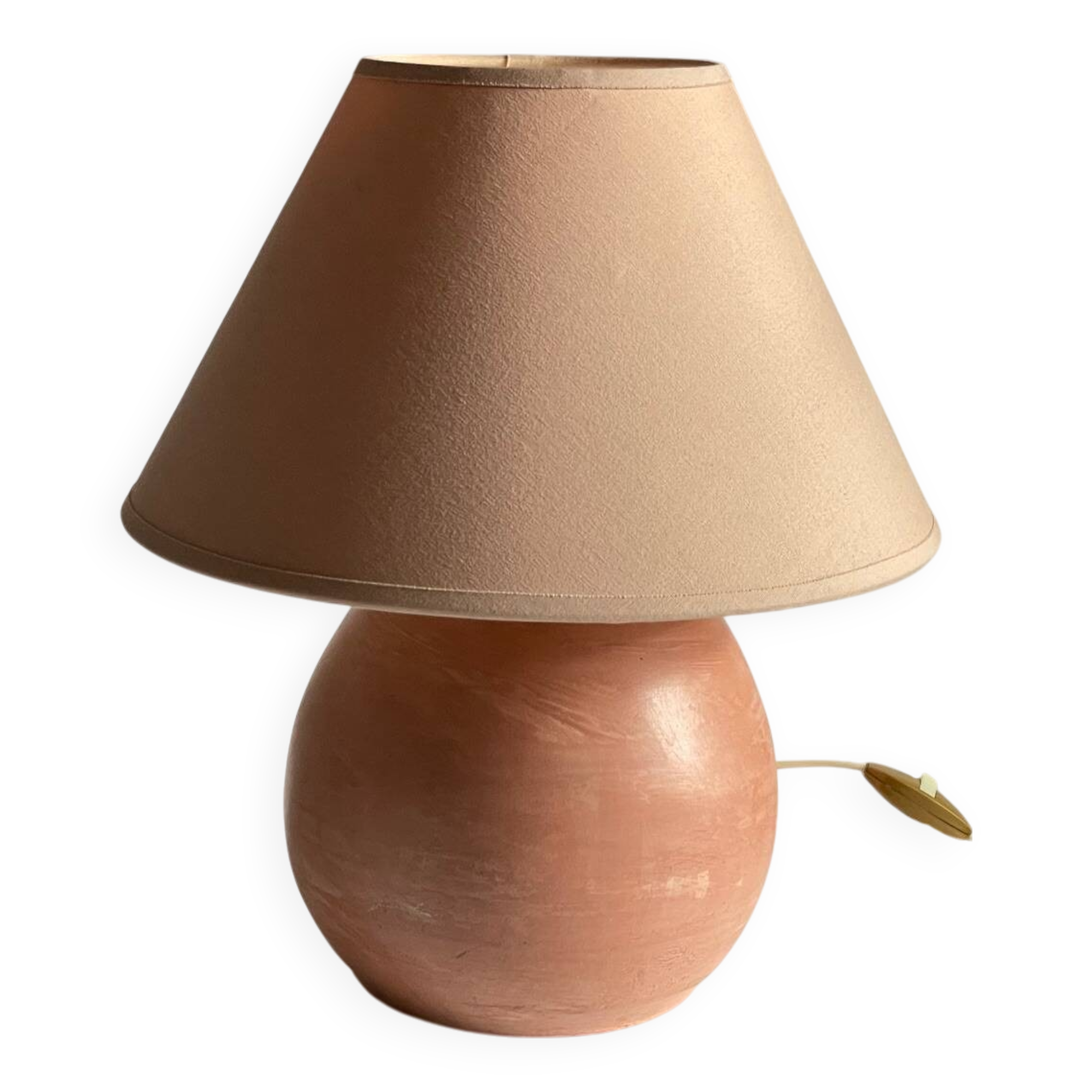 Vintage terracotta handcrafted lamp