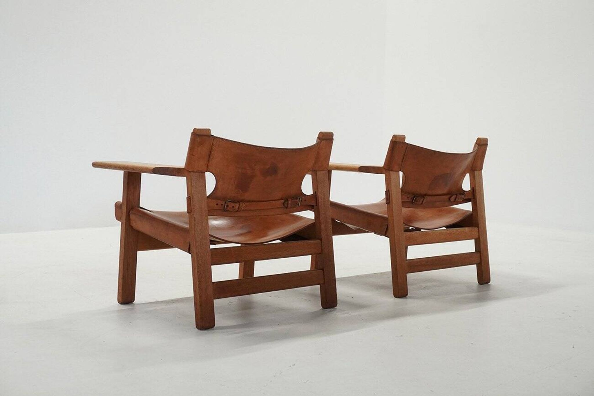 Vintage Danish Chairs by Børge Mogensen for Fredericia, 1970s, Set of 2