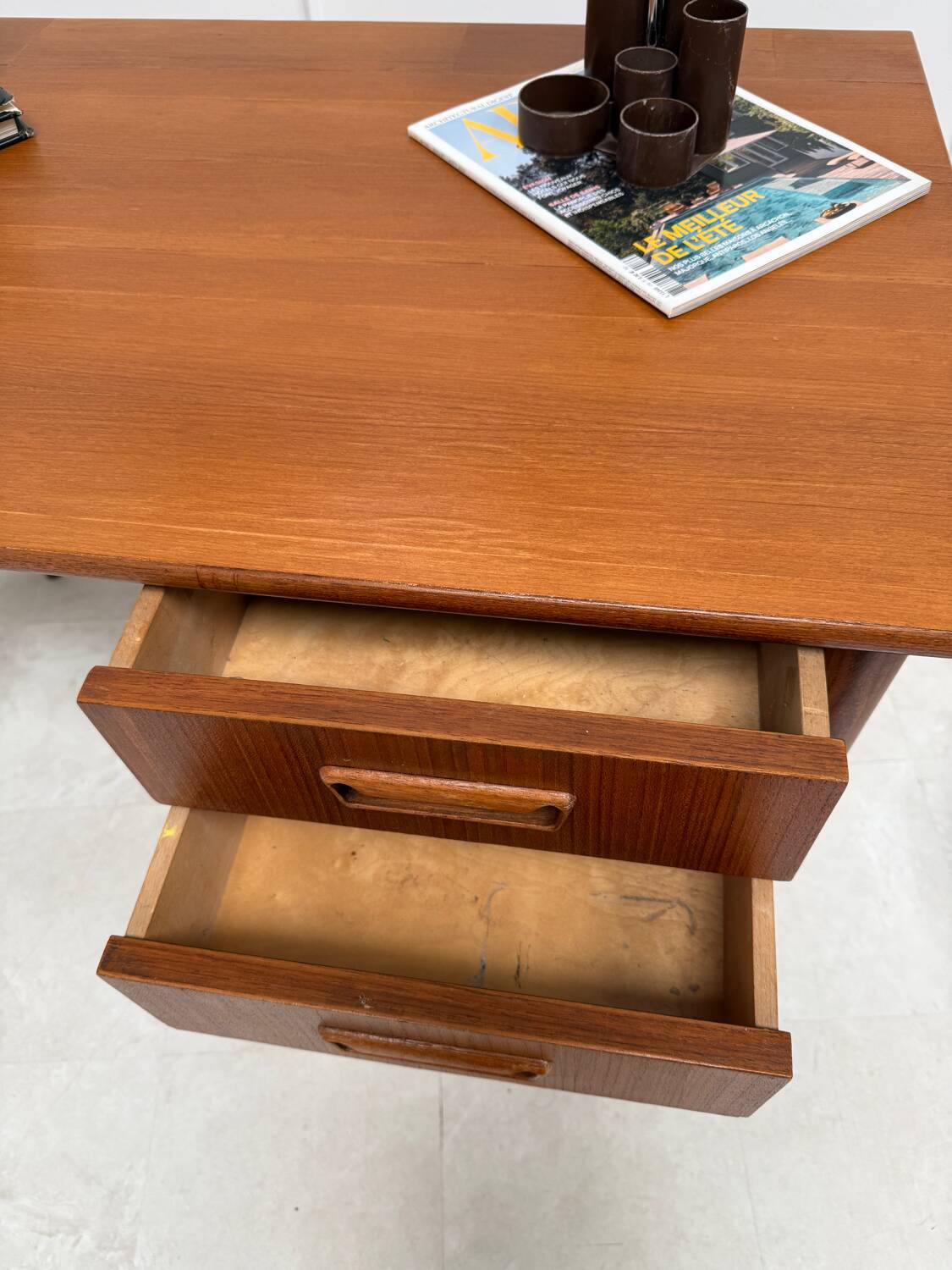 Scandinavian teak desk from the 60s