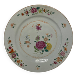 Compagnie des Indes, 18th century porcelain plate with peonies