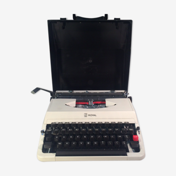 Machine à écrire mécanique vintage Litton Royal - années 70 - Made in Japan