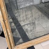 19th century mercury mirror patinated trumeau