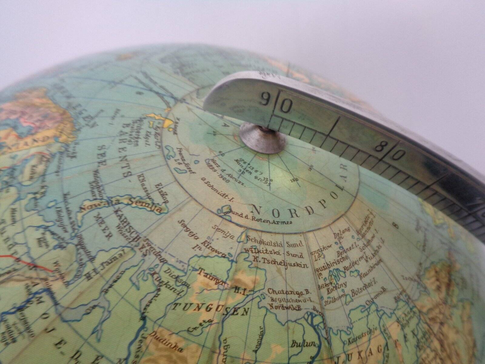 Vintage Illuminated Duo Glass Globe by Paul Oestergaard for Columbus, Germany, 1950s