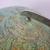 Vintage Illuminated Duo Glass Globe by Paul Oestergaard for Columbus, Germany, 1950s