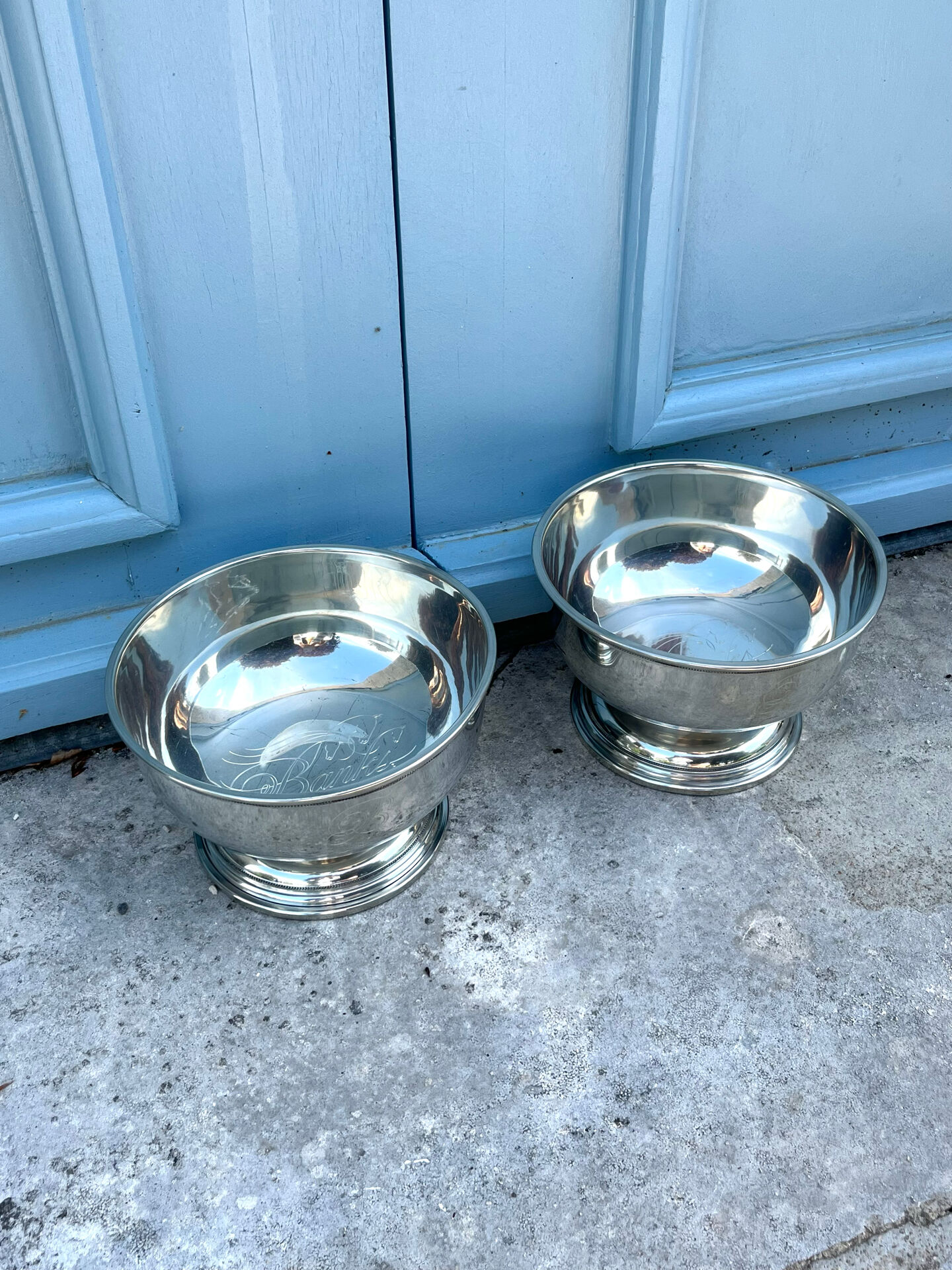 Champagne Cooler Buckets – Pedestal Wine Ice Bowls Banks Monogram