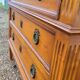 Louis xvi style chest of drawers in cherry wood 3 drawers