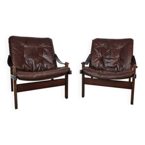 Paire de fauteuils scandinaves