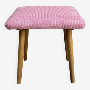 Pink foot stool 1960s