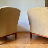 Paire de fauteuils club