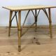 Table d'appoint en rotin vintage, années 60