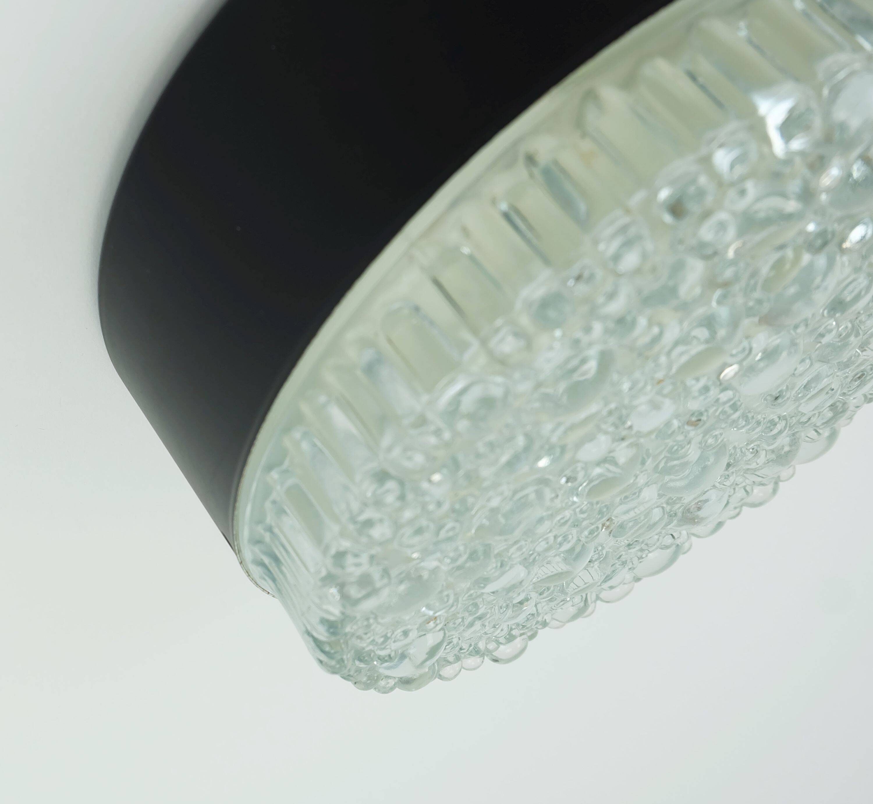 No. 1 of 2- staff ceiling lamp or wall lamp model a 226 bubble glass 60s70s