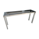 Console en inox et verre fumé - 1970