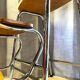 Vintage & Ancien Petit Escabeau Marchepied Tabouret 1970 Formica Bois Chrome
