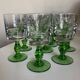 Set of 12 massive stemmed tumbler glasses 1960