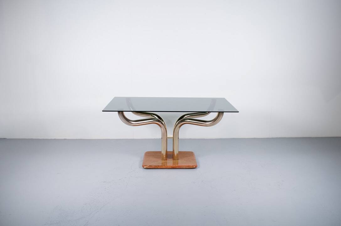 Dining table by Guido Faleschini, 1970s, published by Mariani Italia.