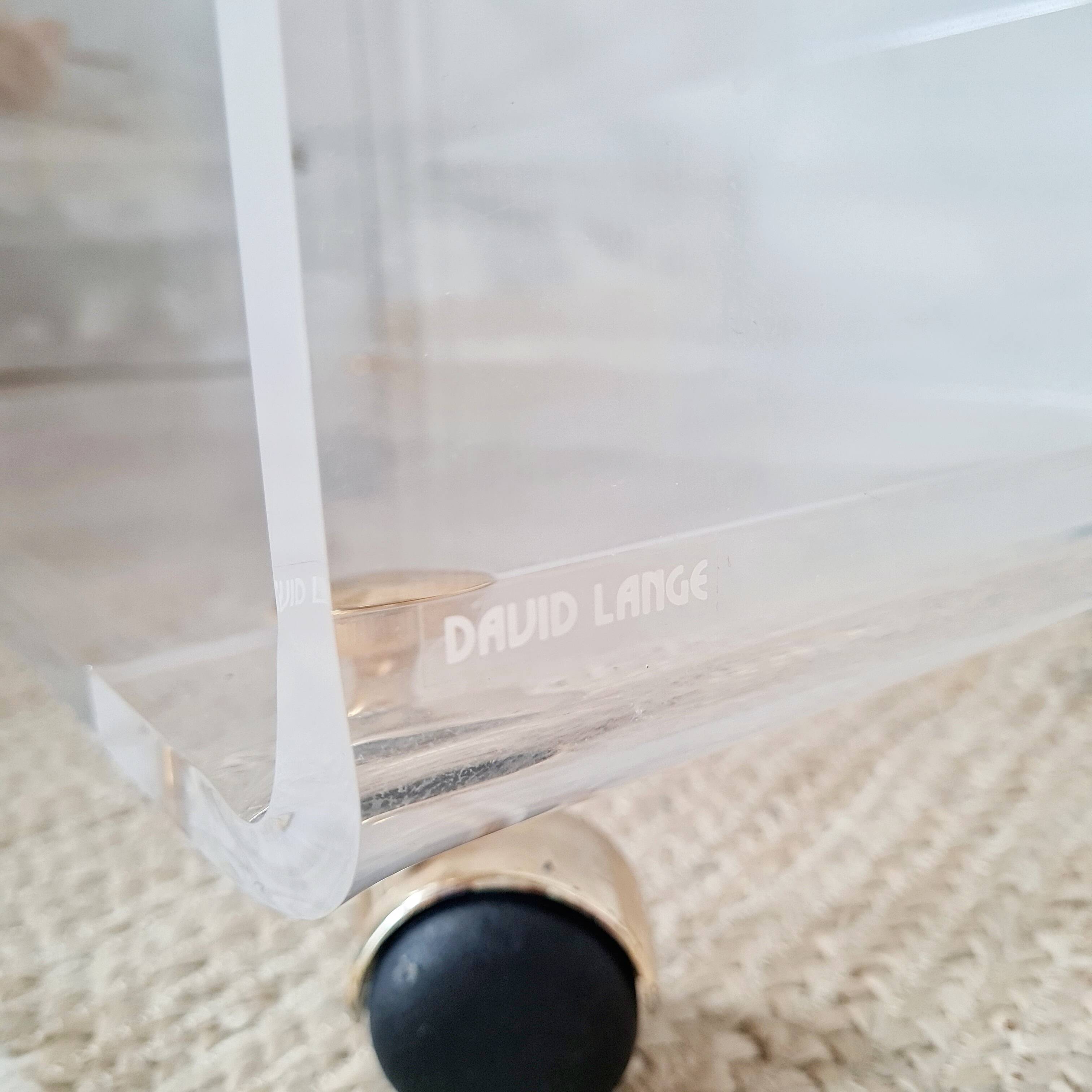 Table roulante Les Invisibles du Marais par David Lange, 1970