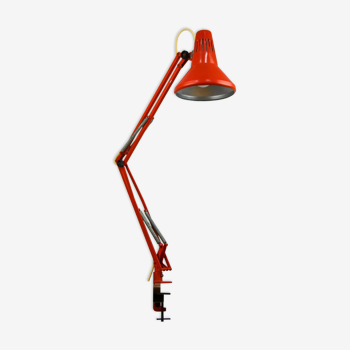 Lampe de table réglable orange par tep, années 1970