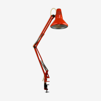 Orange Adjustable Achitect Table Lamp by Tep, 1970s