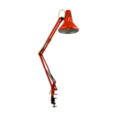 Lampe de table réglable orange par tep, années 1970