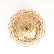 Plafonnier Midcentury en Verre Fumé, Sputnik, Allemagne
