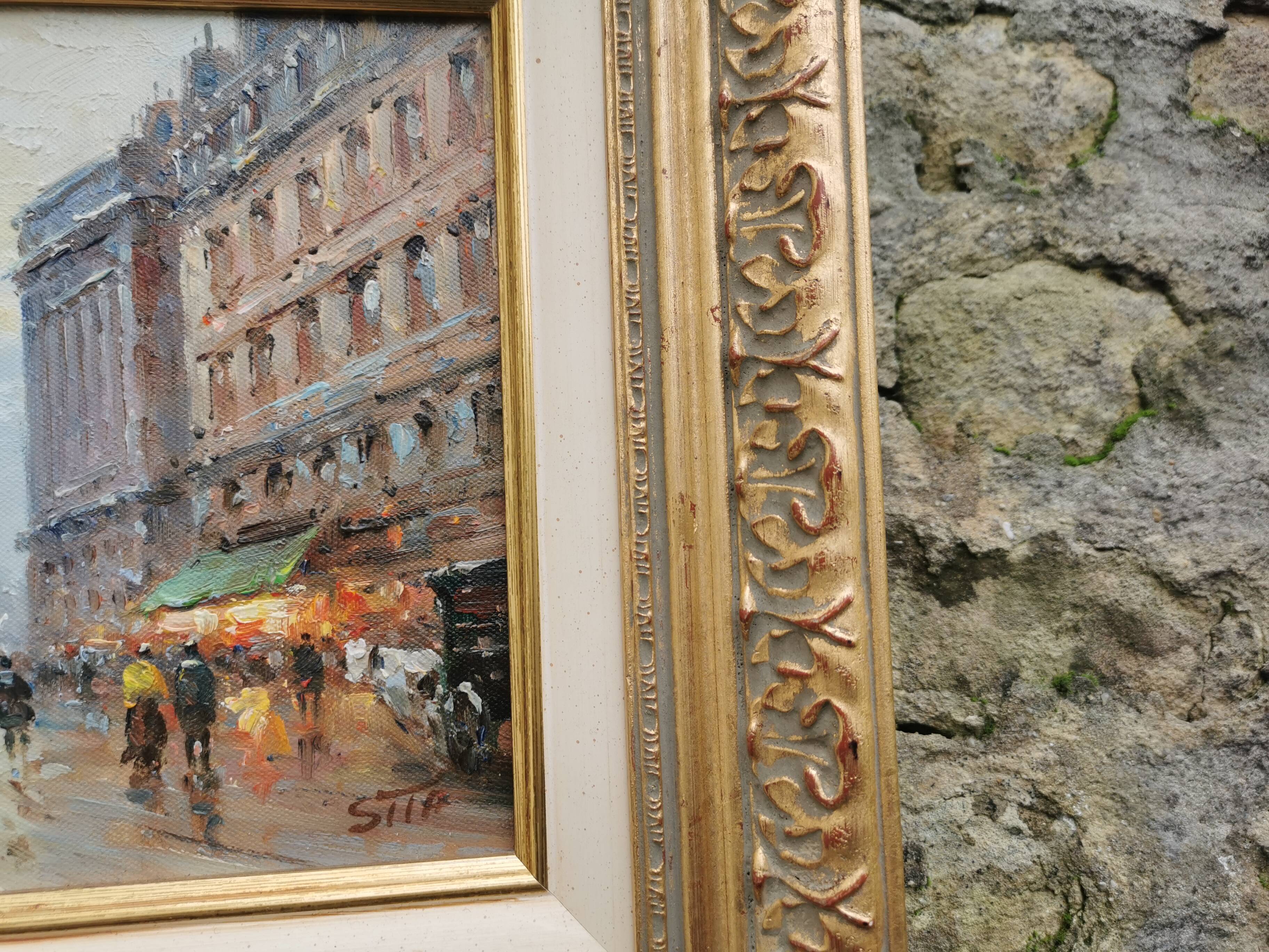 Walter SITA Oil on canvas Paris place de la concorde