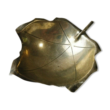 Ashtray, leaf shape, Alfredo Sciarrotta, Sterling