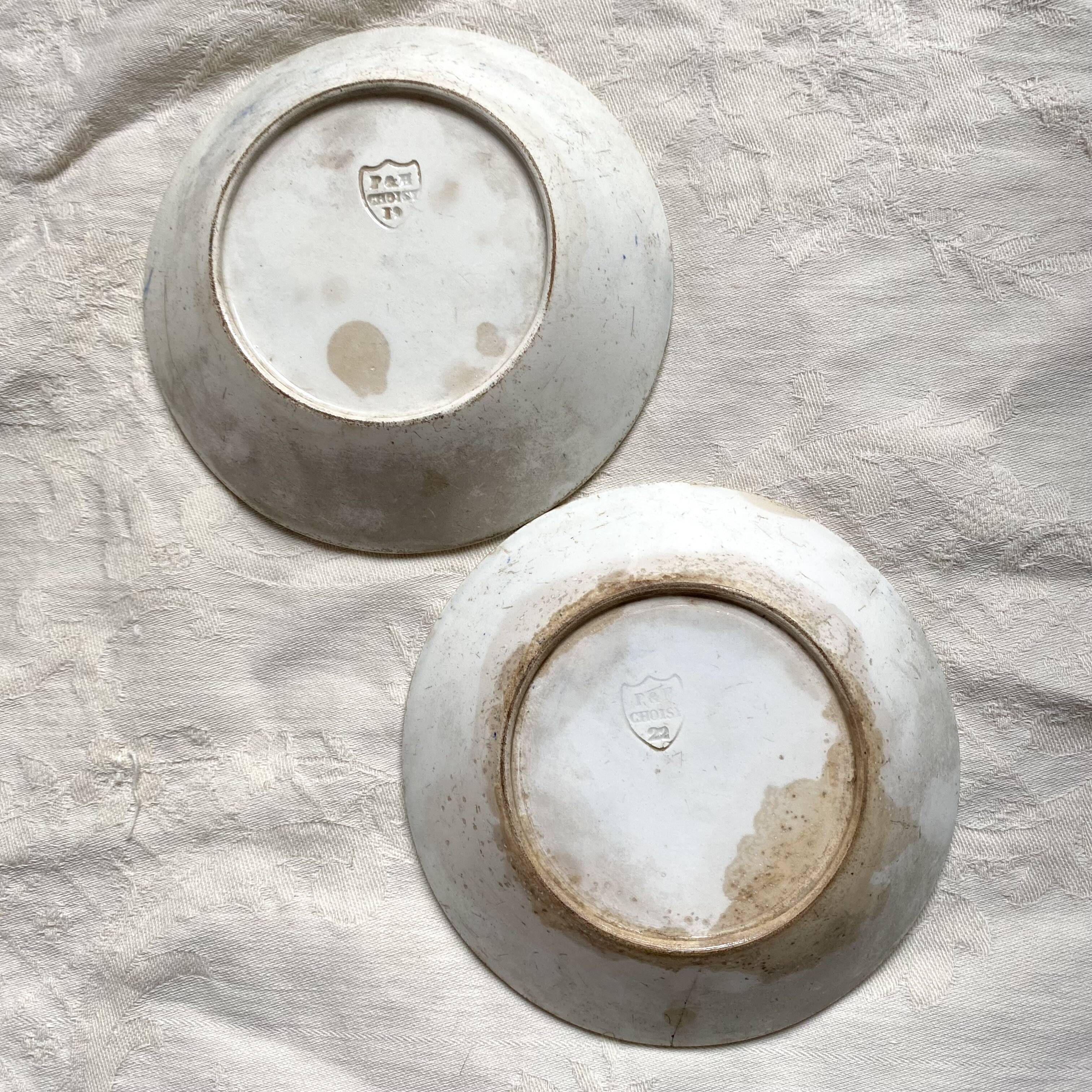 Old ironstone bowls from Choisy-le-Roi.