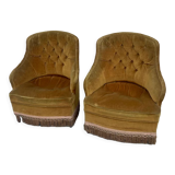 Pair of vintage toad chairs