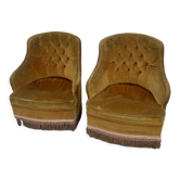 Pair of vintage toad chairs