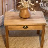 Table basse de ferme ancienne 1 tiroir