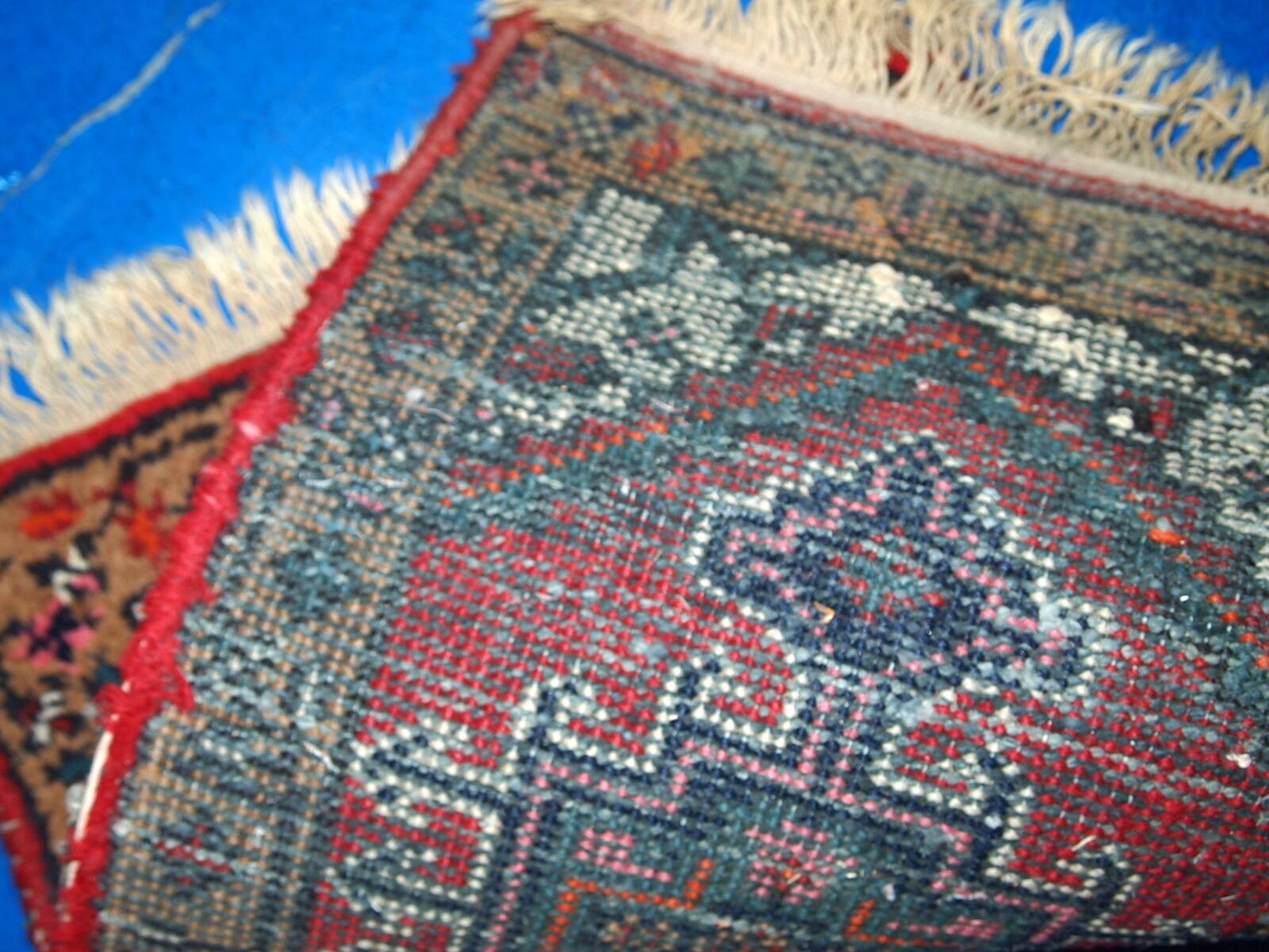 Tapis Vintage Hamadan en Laine, Années 1960, Élégance Classique