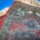 Tapis Vintage Hamadan en Laine, Années 1960, Élégance Classique
