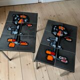 Paire de tables d’appoint carreaux Belarti