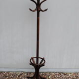 Parrot coat rack wood curved 1950s