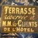 Vintage painted advertising sheet