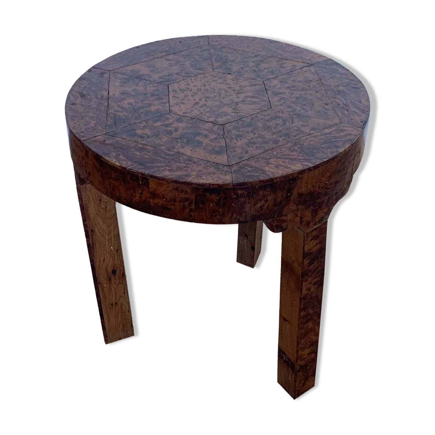 Round coffee table/thuja magnifying glass service