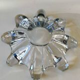 Large pocket organic floral shape/Corolla/Starry. Art Vannes France unsigned. Crystal.