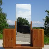 Small Art Deco dressing table in light wood