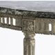 Petite console française du 18ème siècle avec dessus en marbre gris