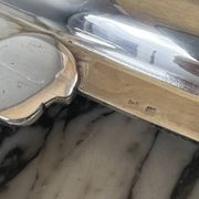 Plateau de service en métal argenté, XXe siècle