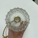 Vintage suspension in moulded pressed glass