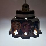 Rustic hand painted pendant light