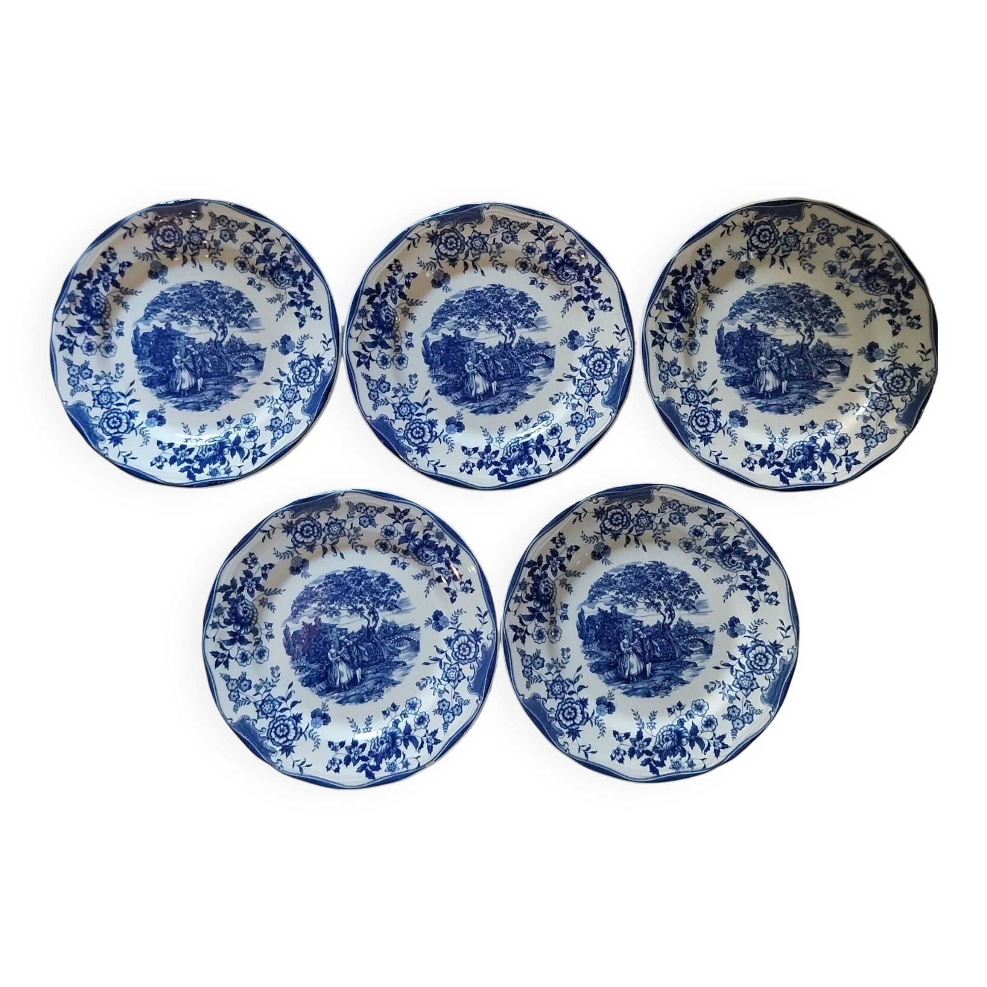 Ceramic dessert plates Italy