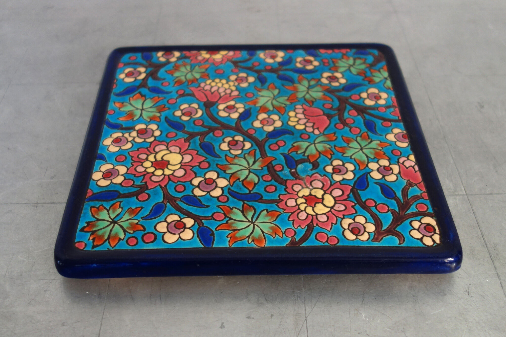 Dessous de plat émaux cloisonnés de Longwy