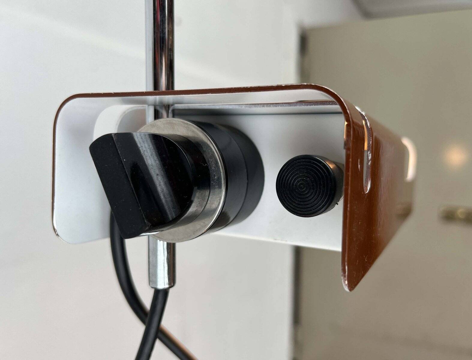 Mid-Century Modern Italian Space Arc Spider Wall Lamp by Joe Colombo for Oluce, 1960s