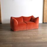 Canapé Le Bambole en velours corail par Mario Bellini pour B&B Italia, années 1970